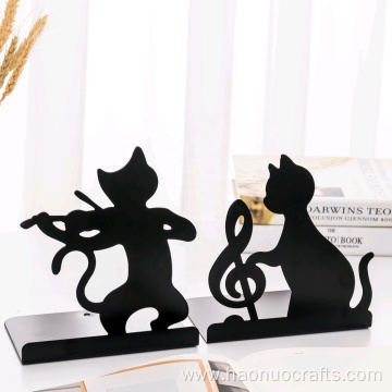 Piano Cat creative book stand metal creative bookshelf